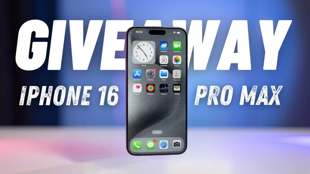 iPhone 16 Pro Max Giveaway by Geotoko