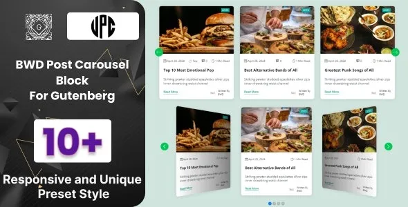 BWD Post Carousel Block For Gutenberg 1.4