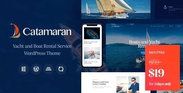 Catamaran – Yacht Club & Boat Rental WordPress theme
