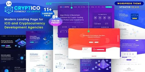 Download Cryptico – ICO Crypto Landing & Cryptocurrency WordPress Theme ...