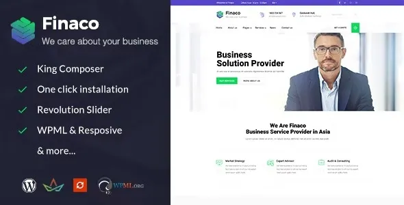 Finaco – Consulting & Business WordPress Theme