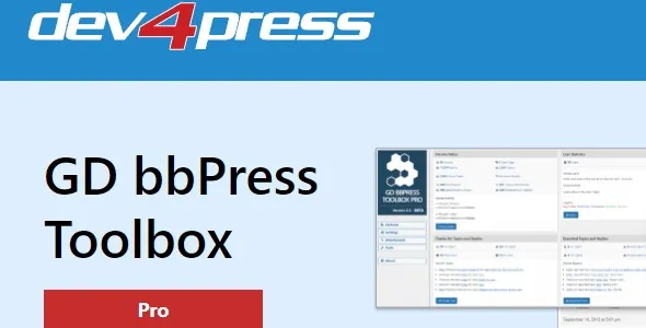 GD bbPress Toolbox Pro 7.7.2 – Dev4Press