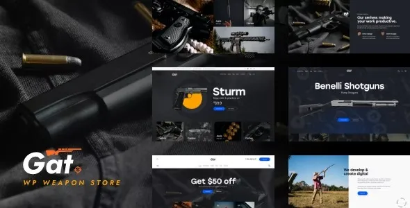 Gat – Gun & Weapon Store WordPress Theme