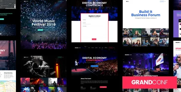 Grand Theme Download Grand Conference – Event WordPress Theme v5.3 Free