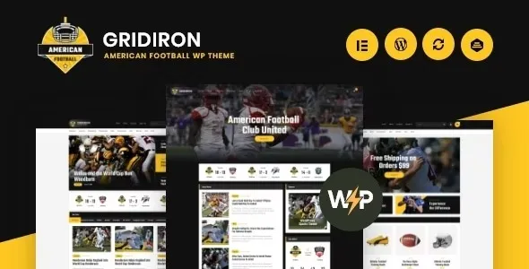 Gridiron – American Football & NFL Superbowl Team WordPress Theme