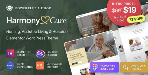 Harmony Care – Private Nursing Home & Senior Care WordPress Theme