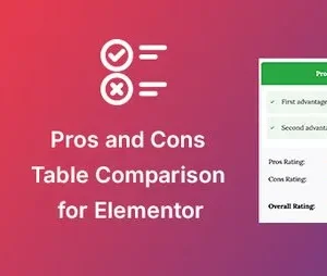 Pros & Cons Widget for Elementor