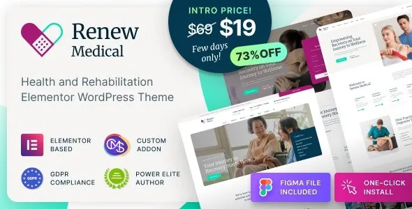Renew Medical 1.0.7 – Physiotherapy & Rehabilitation Clinic Medical WordPress Theme