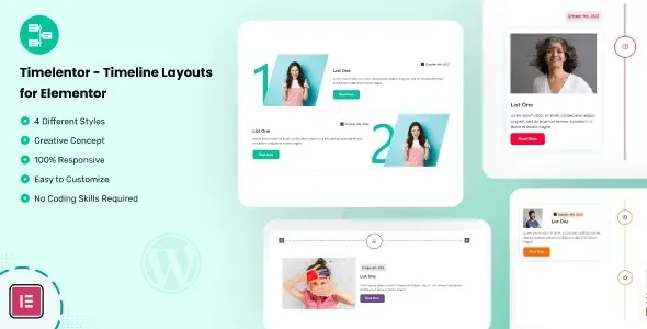 Timelentor – Timeline Layouts for Elementor