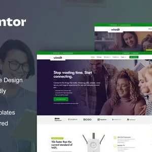 WinNet - Broadband & Internet Service Provider Elementor Template Kit