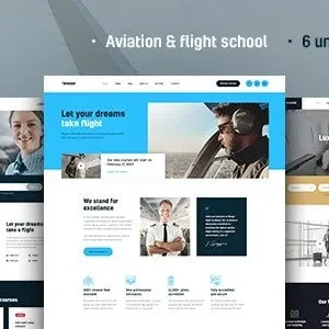 Winger 1.0.15 Aviation & Flight School WordPress Theme