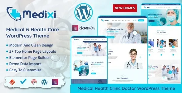 Medixi- Doctor & Medical Care WordPress Theme