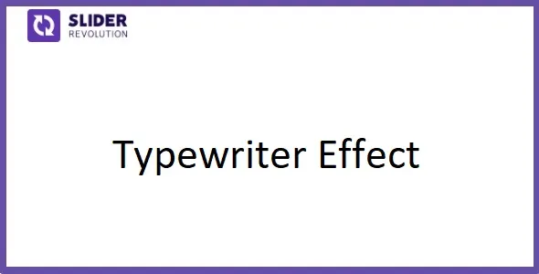 Slider Revolution Typewriter Effect