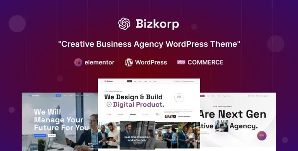 Bizkorp . – Creative Business Agency WordPress Theme