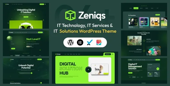 Zeniqs IT - Technology and IT Solutions WordPress Theme