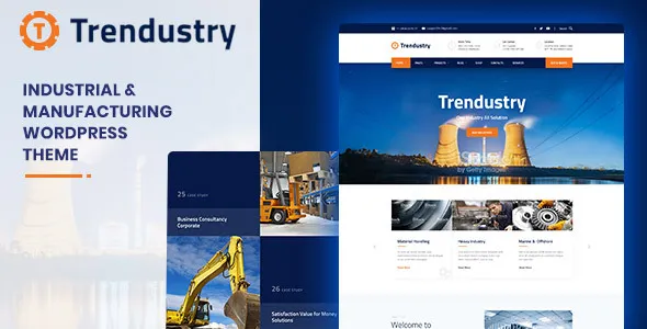 Trendustry – Industrial & Manufacturing WordPress Theme