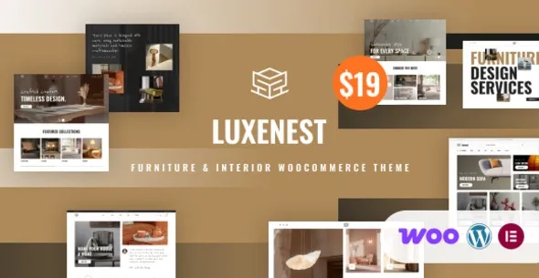LuxeNest - Furniture & Interior WooCommerce WordPress Theme