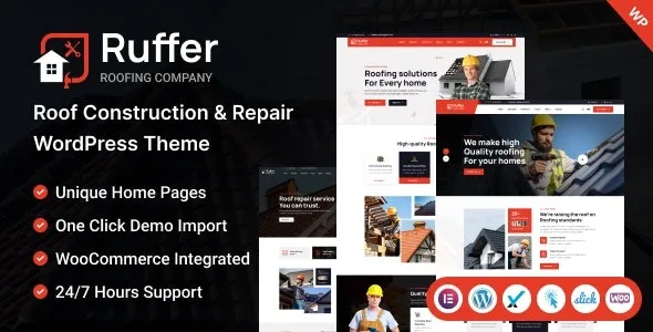 Ruffer - Roof Construction & Repair WordPress Theme