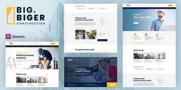 Bigger - Construction WordPress Theme