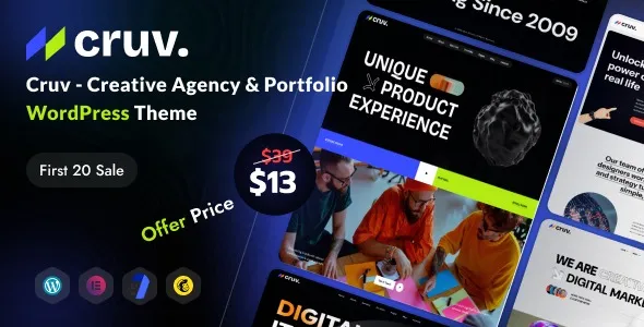 Cruv – Creative Agency & Portfolio WordPress Theme