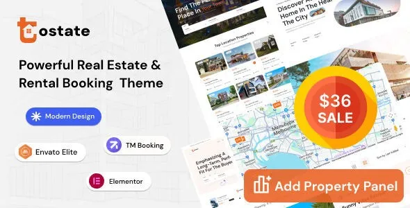 Tostate - Property Listing & Real Estate Ads WordPress Theme