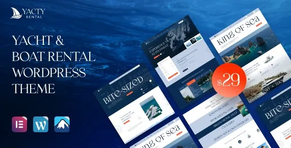 Yacty - Yacht & Boat Rental WordPress Theme