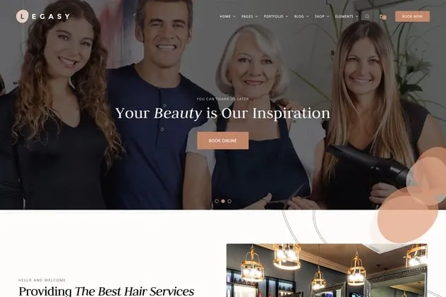 Legasy – Beauty & Spa WordPress Theme