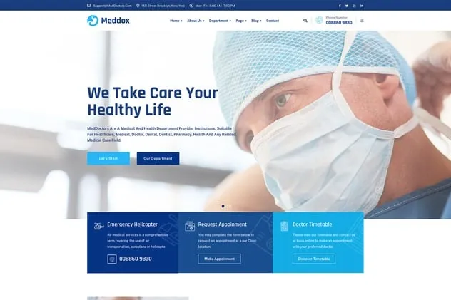 Meddox - Medical & Health WordPress Theme
