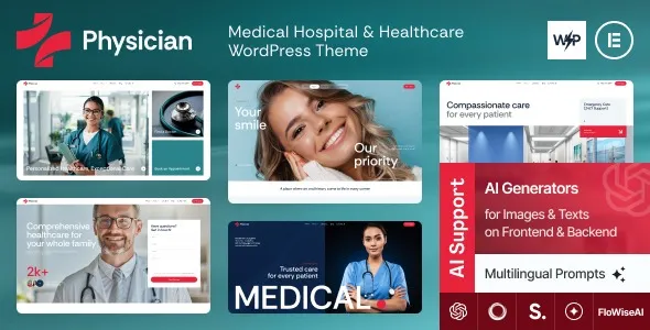 Physician - Medical Hospital & Healthcare WordPress Theme