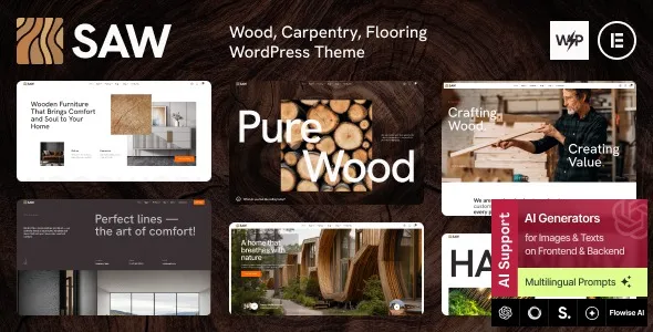 Saw – Wood, Carpentry, Flooring WordPress Theme