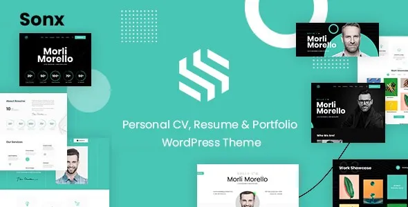 Sonx – Personal Resume and Portfolio WordPress Theme​