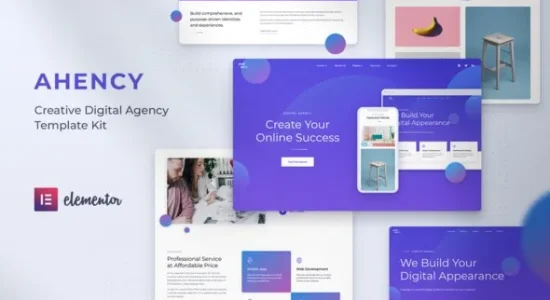 AHENCY – Creative Digital Agency Elementor Template Kit