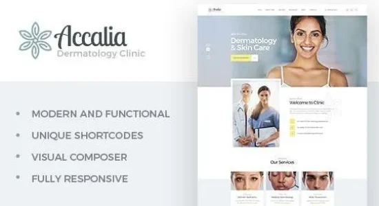 Accalia – Dermatology Clinic & Cosmetology Center Medical WordPress Theme