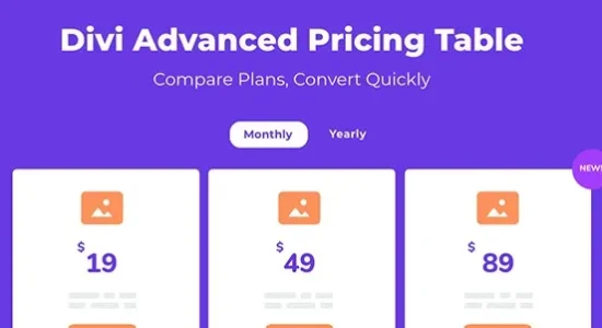 Advanced Pricing Table For Divi