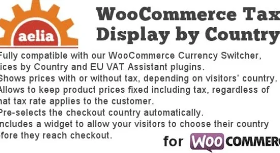 Aelia Tax Display by Country for WooCommerce