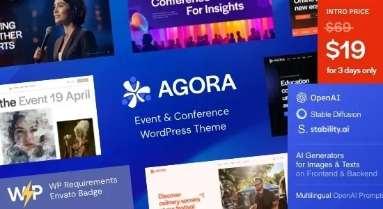 Agora - Event & Conference WordPress Theme