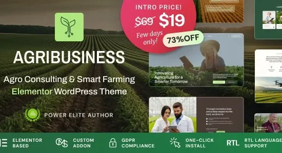 Agribusiness - Agriculture Business Consulting WordPress Theme