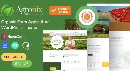 Agronix – Organic Farm Agriculture WordPress Theme