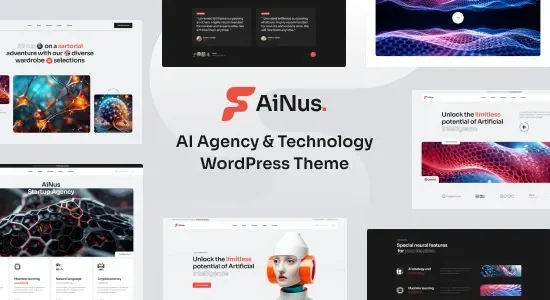 Ainus - AI Agency & Technology WordPress Theme