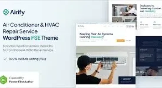 Airify – HVAC Repair Service FSE WordPress Theme