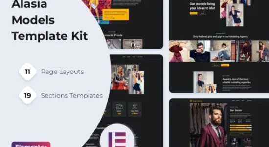 Alasia – Model Agency Elementor Template Kit