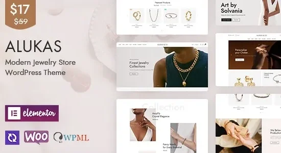 Alukas – Modern Jewelry Store WordPress Theme