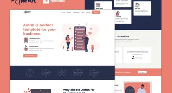 Aman – Multipurpose Elementor Template Kit