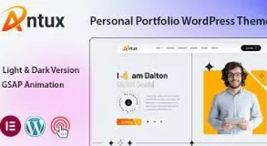 Antux – Personal Portfolio WordPress Theme