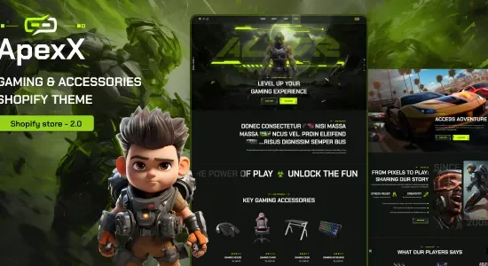 ApexX – Esports & Gaming Store Shopify Theme
