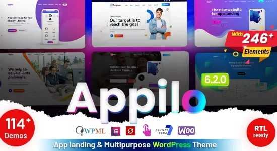 Appilo – App Landing Page WordPress Theme