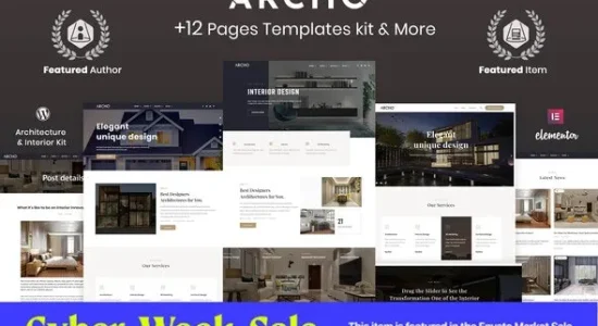 Archo – Architecture & Interior Elementor Template Kit