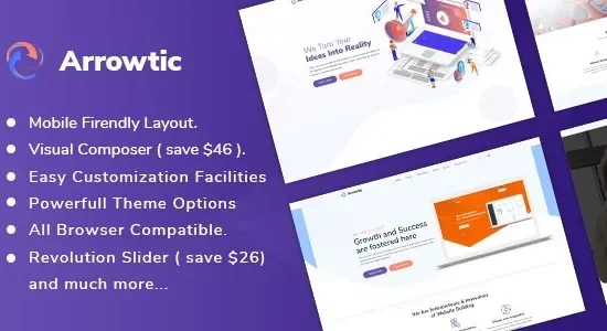 Arrowtic 2.0.7 – Digital Marketing Agency WordPress Theme