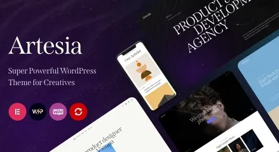 Artesia – WordPress Theme for Creatives