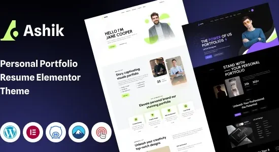 Ashik - Personal Portfolio WordPress Theme